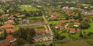 An ariel view of Karen Estate, Nairobi.