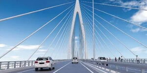 An artistic impression of the Mombasa Gate Bridge.