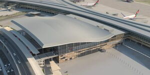 An artistic representation of the JKIA facelift valued at Ksh20 billion