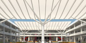 An artistic representation of the JKIA facelift valued at Ksh20 billion