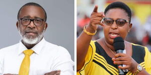 An collage of CS nominees Mithika Linturi (Agriculture) and Aisha Jumwa (Gender).jpg