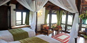 An executive room at the Great Rift Valley Lodge in Naivasha.