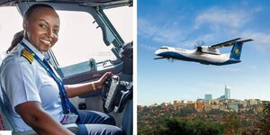 An image of Captain Peninah Karanja of Rwandair Airline