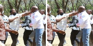 An image of Jubilee Party members trading blows in Nakuru on Monday, March 7 