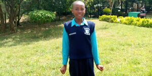 An undated image of KCPE 2020 Top Candidate Faith Mumo