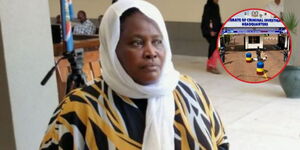 Businesswoman Ann Njeri Njoroge poses for a photo outside the High Court in Mombasa on November 14, 2023. 