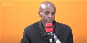 Antony Kiarie at an interview on Spice FM on Wednesday, September 7, 2022