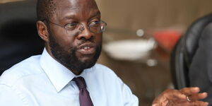 Kisumu Governor Anyang' Nyong'o addresses the media from his office on May 22, 2019.