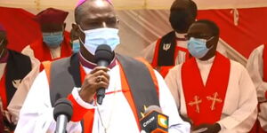 Archbishop Jackson Ole Sapit Addresses the Congregation at Butere Girls' Secondary School on Sunday, September 12.