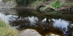 Athi-Galana-river. August 10, 2022.