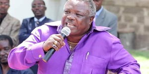 Cotu Secretary General Francis Atwoli addresses a gathering.