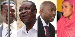 A Collage of John Waluke, Dr Oburu Odinga, Okongo Omogeni and Fatuma Dullo 