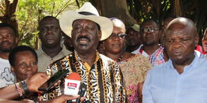 Azimio leader Rail Odinga addresses the media in Kisumu on Sunday, November 27, 2022..jpg
