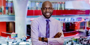 File image of Larry Madowo at BBC headquarters in London, United Kingdom