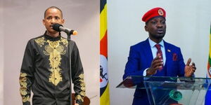 Undated images of Babu Owino (left) and Bobi Wine (right)