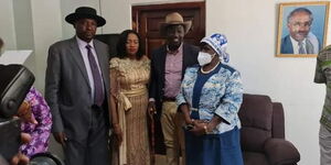 Bahati MP Kimani Ngunjiri,Senator Susan Kihika, DP William Ruto and during her mother Alice Kihika traditional wedding in November 2020.