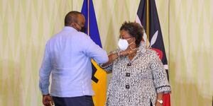 President Uhuru Kenyatta During A State Tour to Barbados Island