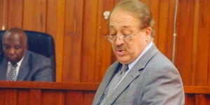 File photo of former Taveta MP Basil Criticos while in court