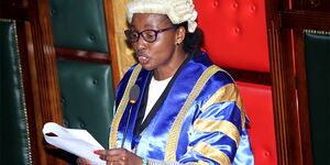 Nairobi County Assembly Speaker Beatrice Elachi during a past session of the Nairobi County Assembly