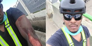 KTN News anchor Ben Kitili while riding in Nairobi in May 2020
