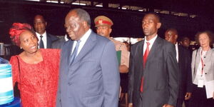 Beth Mugo And President Kibaki Share a Moment At The Launch of The Beth Mugo Cancer Foundation.BETH MUGO CANCER FOUNDATION.jpg