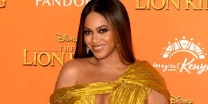 Beyonce pictured at the premiere of 'The Lion King' in July 2019