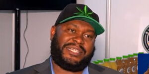 Black Weed Nation owner Abel Masafu who sells fruit juice infused with Marijuana in South Africa.