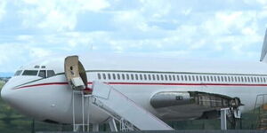 Boeing plane turned into a night club in Kitengela, Nairobi, in May 2020