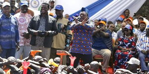 Budalangi MP Raphael Wanjala during an Azimio rally at Undugu grounds on Sunday, Jun 5, 2022..jpg (64.65