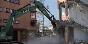 Building demolished in Nairobi
