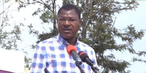 Bungoma Senator Moses Wetangula Addresses a Crowd on Saturday, September 4.