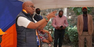 Businessman Jimi Wanjigi at ODM Headquarters on Friday, August 27, 2021.