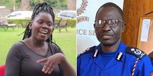 Businesswoman Mercy Atis and Police Spokesperson Bruno Shioso