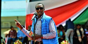 File image of Zedekiah Kiprop Bundotich (Buzeki) addressing a past gathering