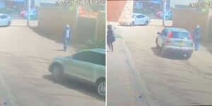 CCTV footage shows the last moments of the businessman who was killed along Mirema drive on Monday, May 16, 2022.