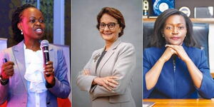 From LEFT: A collage image of Microsoft Country lead Kendi Ntwiga, Nasim Devji (CEO- Diamond Trust Bank), and Rebecca Mbiithi (CEO- Family bank)