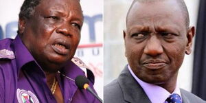 COTU Secretary General Francis Atwoli (left) and DP William Ruto.