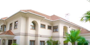 An aerial view of lawyer Ahmednasir Abdullahi's mansion in Karen, Nairobi.