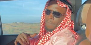 Nairobi Senator Johnson Sakaja singing along to a popular song by Mejja on Saturday, April 17. 