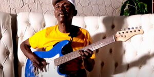 An undated file image of Kikuyu musician Karanja David.