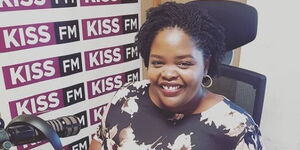  Lynda Nyangweso at Kiss FM studios on April 12, 2019.