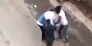 Thugs captured on camera robbing a resident in Mlango Kubwa, Nairobi County.