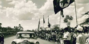 An undated file image of a Coronation Safari Rally race. 