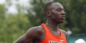 Emmanuel Korir at a past racing event.