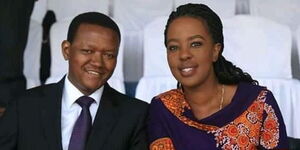 Machakos Governor Alfred Mutua and former first lady Lilian Nganga.