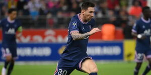 PSG forward Lionel Messi during a past match