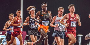 Kenyan athlete Victor Shitsama running during a past event.