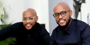 Janet Mbugua's husband, Eddie Ndichu (right) and his twin brother, Paul Ndichu