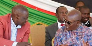 Former Kiambu governor William Kabogo (right) Deputy President William Ruto