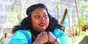 Hanita Mwaniki, alias Wafirethi speaking on Hiram Maina's youtube channel, on Thursday, November 18.